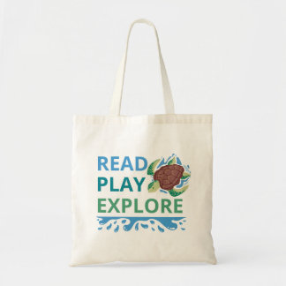 Lesen • Spielen • Entdecken Bibliotheks-Tasche für Tragetasche