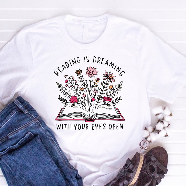 Lesen träumt von einem Eye Open Book Lover Angebot T-Shirt (Von Creator hochgeladen)