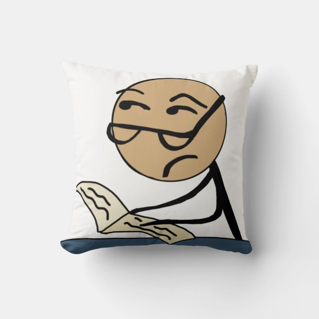 Lesen und Kritik Kissen (Vorderseite)