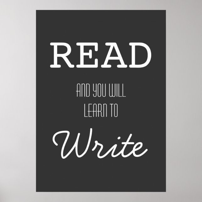 Lesen und Sie werden lernen Poster zu schreiben (Vorne)