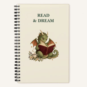 Lesen und Träumen Kleiner Weiser Drache Buch Notiz
