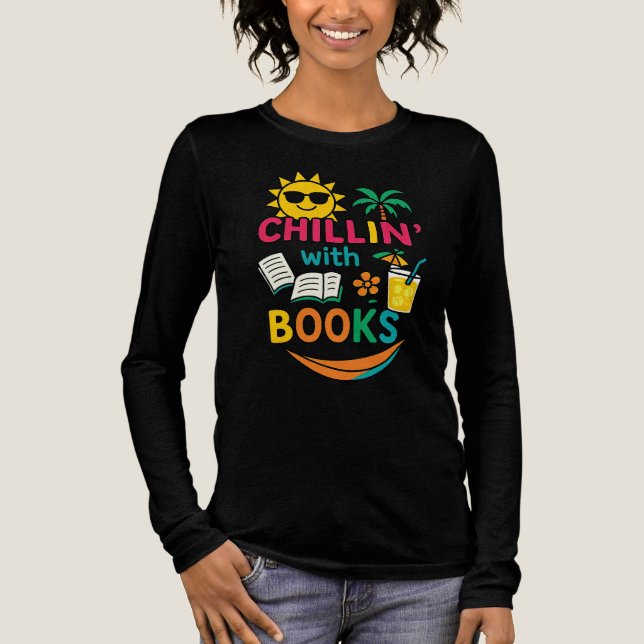Lesen unter der Sonne Tri-Blend Shirt (Vorderseite)