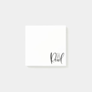 Lesen von Buch Lover Post-it Klebezettel