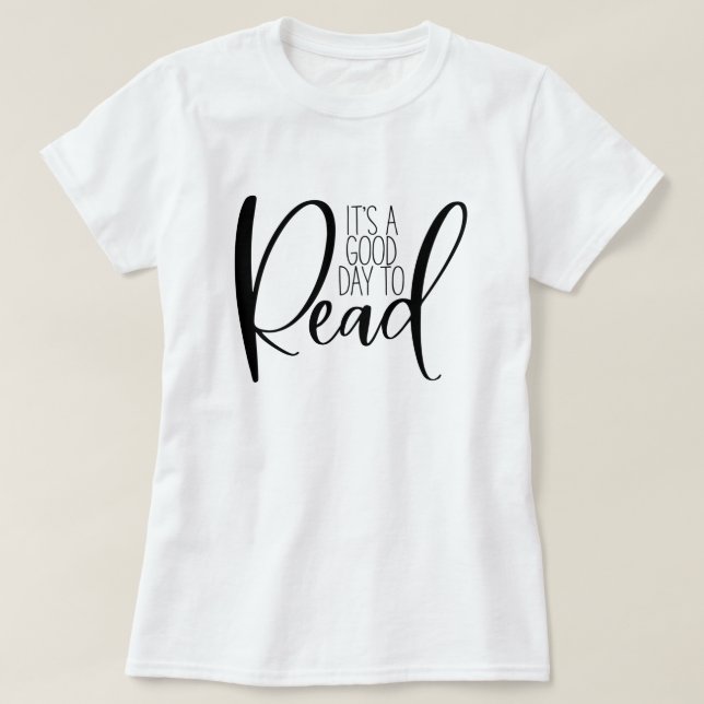 Lesen von Buch Lover T-Shirt (Design vorne)