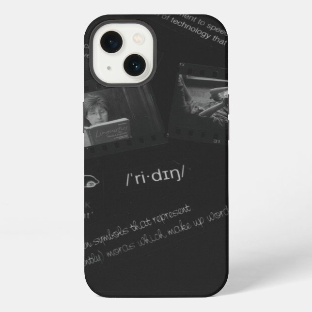 Lesen von Fotogramm iPhone Hülle (Rückseite)