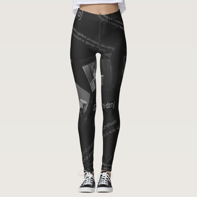 Lesen von Fotogramm Leggings (Vorderseite)