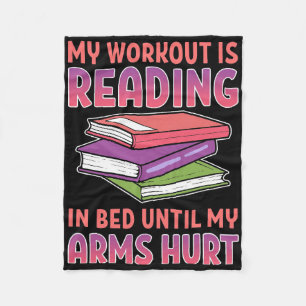 Lesen von Geschenken, die mein Workout in Bed lies Fleecedecke