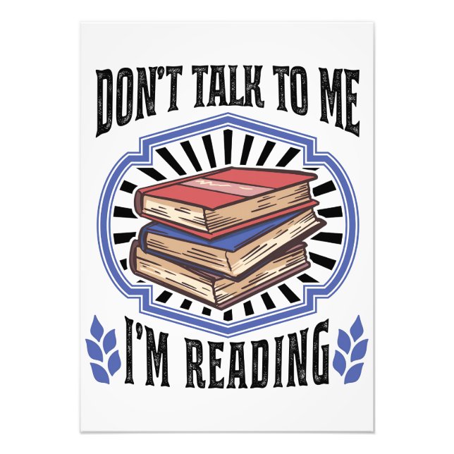 Lesen von Geschenken lese ich Bücher Fotodruck (Vorne)