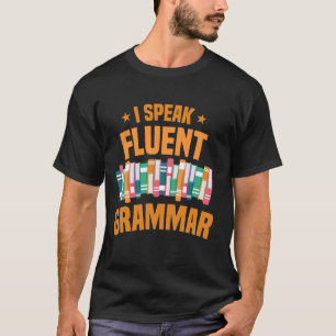 Lesen von Grammatik Polizei Englisch Lehrer Leser T-Shirt