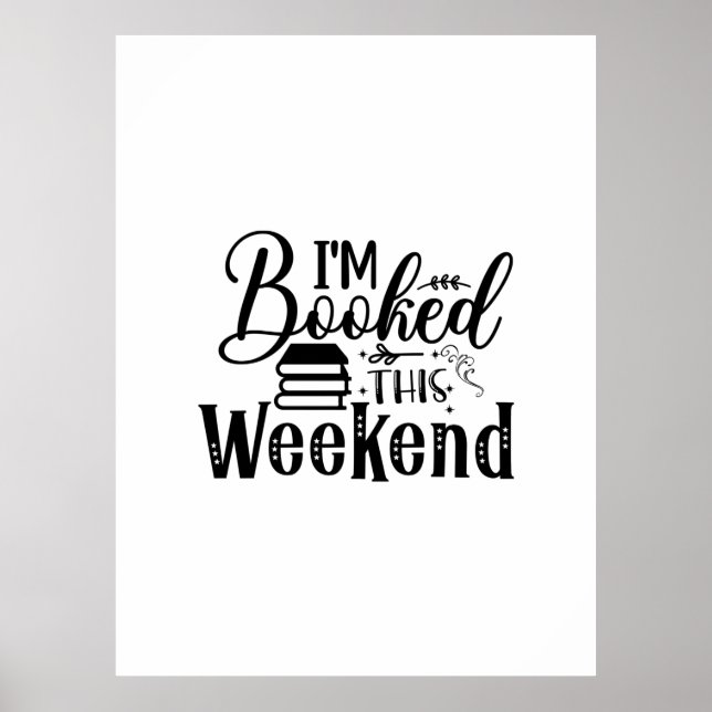 Lesen von Kunst, die ich am Wochenende gebucht hab Poster (Vorne)