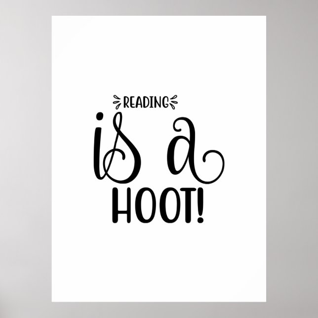 Lesen von Kunst ist ein Hoot Poster (Vorne)