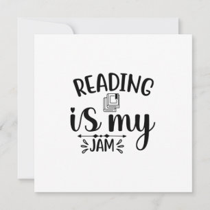 Lesen von Kunst ist mein Jam Feiertagskarte