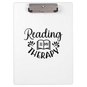 Lesen von Kunst ist meine Therapie Klemmbrett