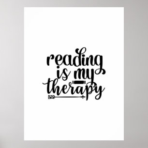 Lesen von Kunst ist meine Therapie Poster