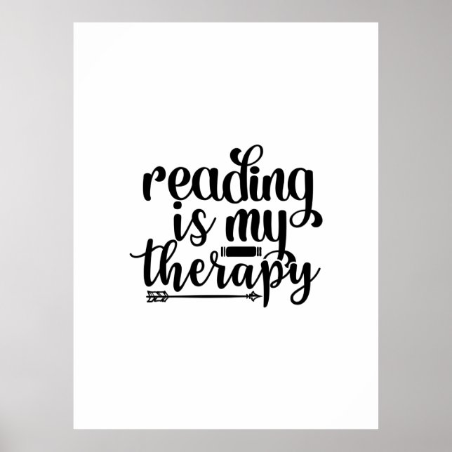 Lesen von Kunst ist meine Therapie Poster (Vorne)
