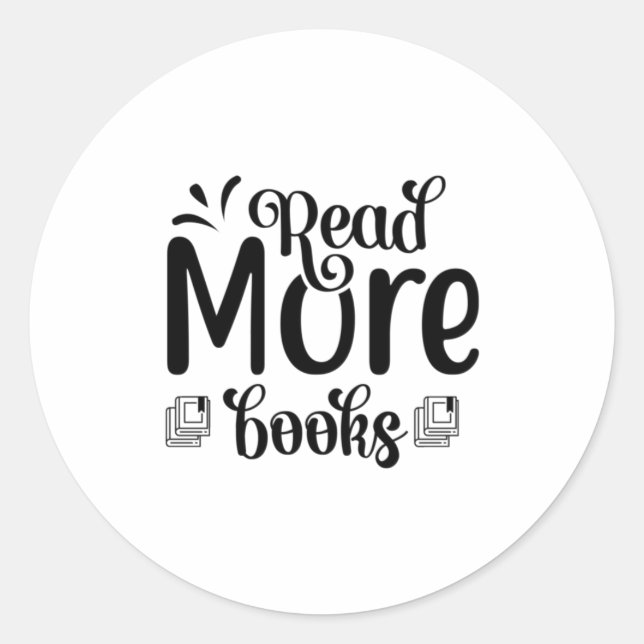 Lesen von Kunst lesen Weitere Bücher Runder Aufkleber (Vorderseite)