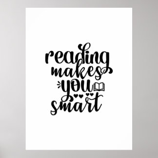 Lesen von Kunst macht Sie intelligent Poster