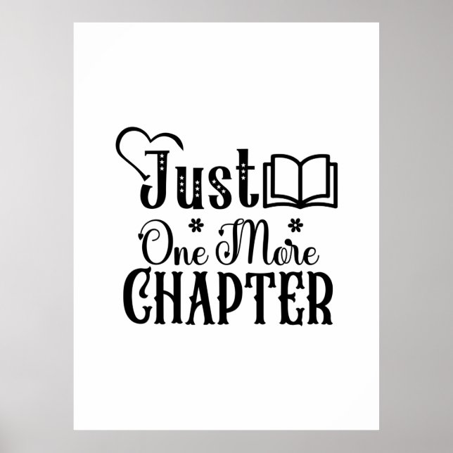 Lesen von Kunst nur noch ein Kapitel Poster (Vorne)