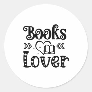 Lesen von Kunstbüchern Lover Runder Aufkleber