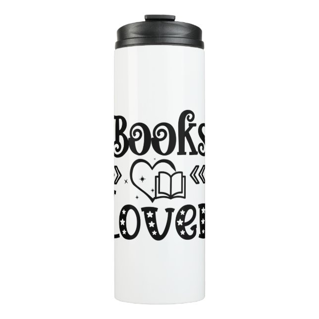 Lesen von Kunstbüchern Lover Thermosbecher (Vorderseite)