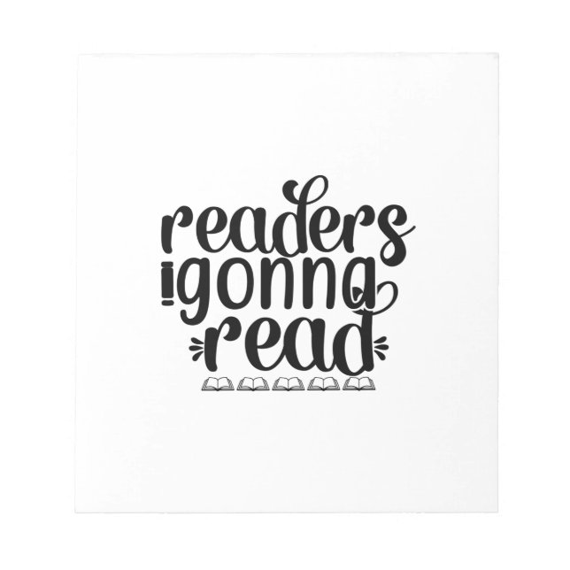 Lesen von Kunstlesern Gonna Read Notizblock (Vorderseite)