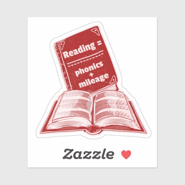 Lesen von Meilenanleitungen Aufkleber (Blatt)