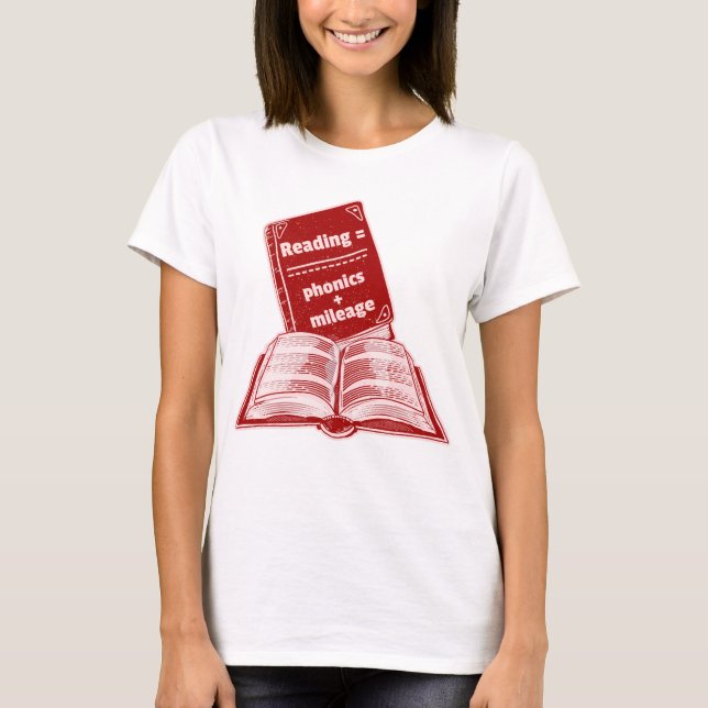 Lesen von Meilenanleitungen T-Shirt (Vorderseite)