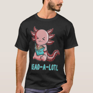 Lesen von Newt Axolotl Reads Buchpun Lesen Sie ein T-Shirt