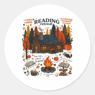 Lesen von Retreat Ghost mehr Bücher Funny Hallow l Runder Aufkleber