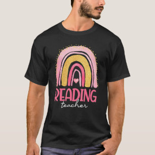 Lesen von Teacher Squad Regenbogen Wasserfarbe Zur T-Shirt