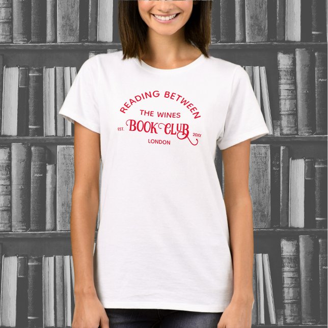 Lesen zwischen den Weingütern Book Club Rotes Wapp T-Shirt (Von Creator hochgeladen)