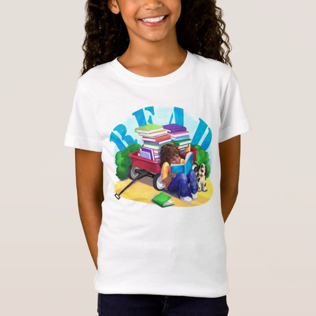 LESENBUCHwagen Kids T-Shirts (Vorderseite)