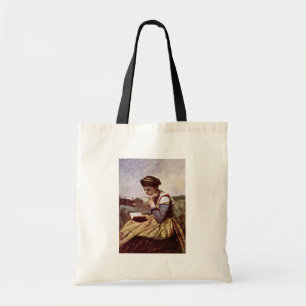 Lesende Frauen von Corot Jean-Baptiste-Camille (Am Tragetasche