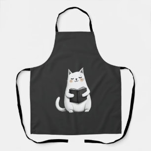Lesende Katze Lustige Katzenbuchliebhaberin Schürze