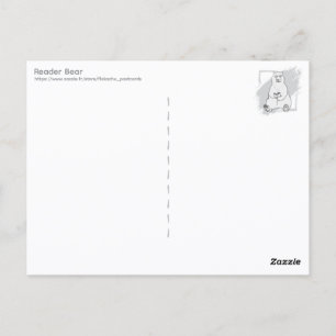 Lesender Bär Postkarte