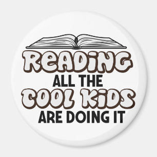 Lesender Bücherliebhaber Magnet