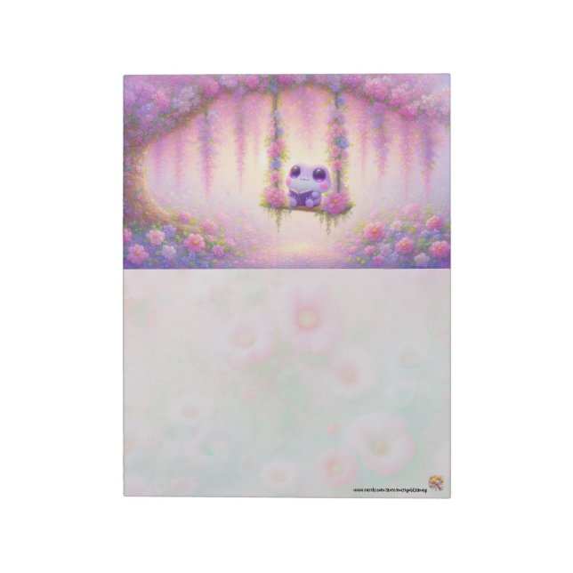Lesender Frosch Notizblock (Rotiert)
