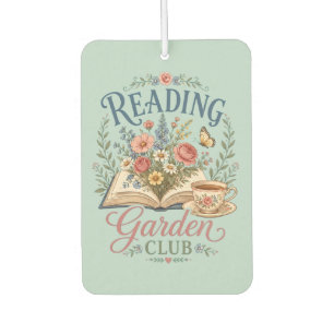 Lesender Gartenclub Cottagecore Floral Autolufterfrischer