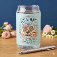 Lesender Gartenclub Cottagecore Floral