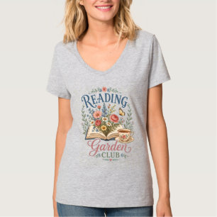 Lesender Gartenclub Cottagecore Floral T-Shirt