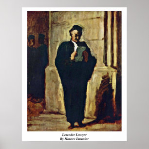 Lesender Lawyer von Honore Daumier Poster