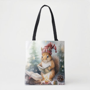 Lesendes Weihnachtshörnchen