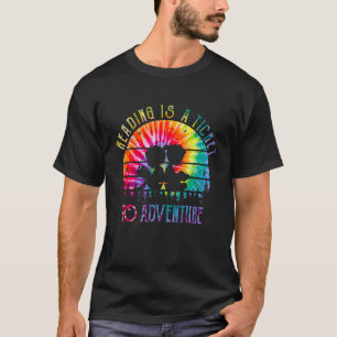 Leser Adventure Tiedye Books Reader Bookworm Hob T-Shirt