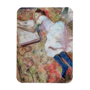 Leser Edgar Degass , der sich, c.1889 hinlegt Magnet