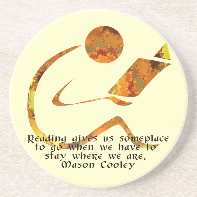 Leser - goldener Untersetzer (Vorne)