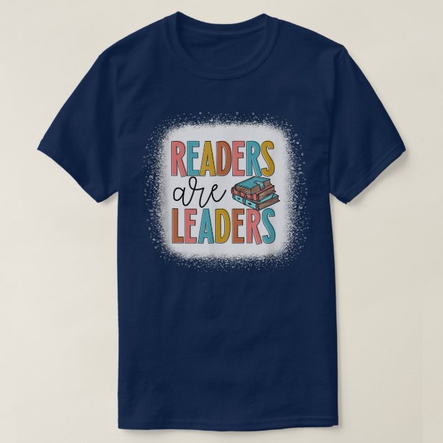 Leser sind Führer Inspiration Lehrer Buch Lov T-Shirt (Design vorne)