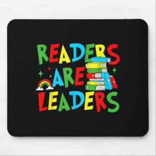 Leser sind Führer, lesender Buchliebhaber Lehrer K Mousepad