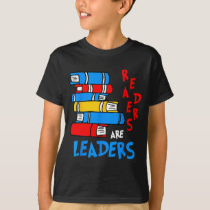 Leser sind Führer, lesender Buchliebhaber, Lehrer, T-Shirt