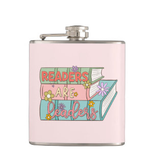 Leser sind Führer - Niedliches und inspirierendes  Flachmann