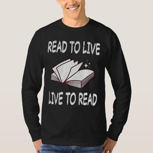 Leser von Bücherbibliotheken T-Shirt (Vorderseite)